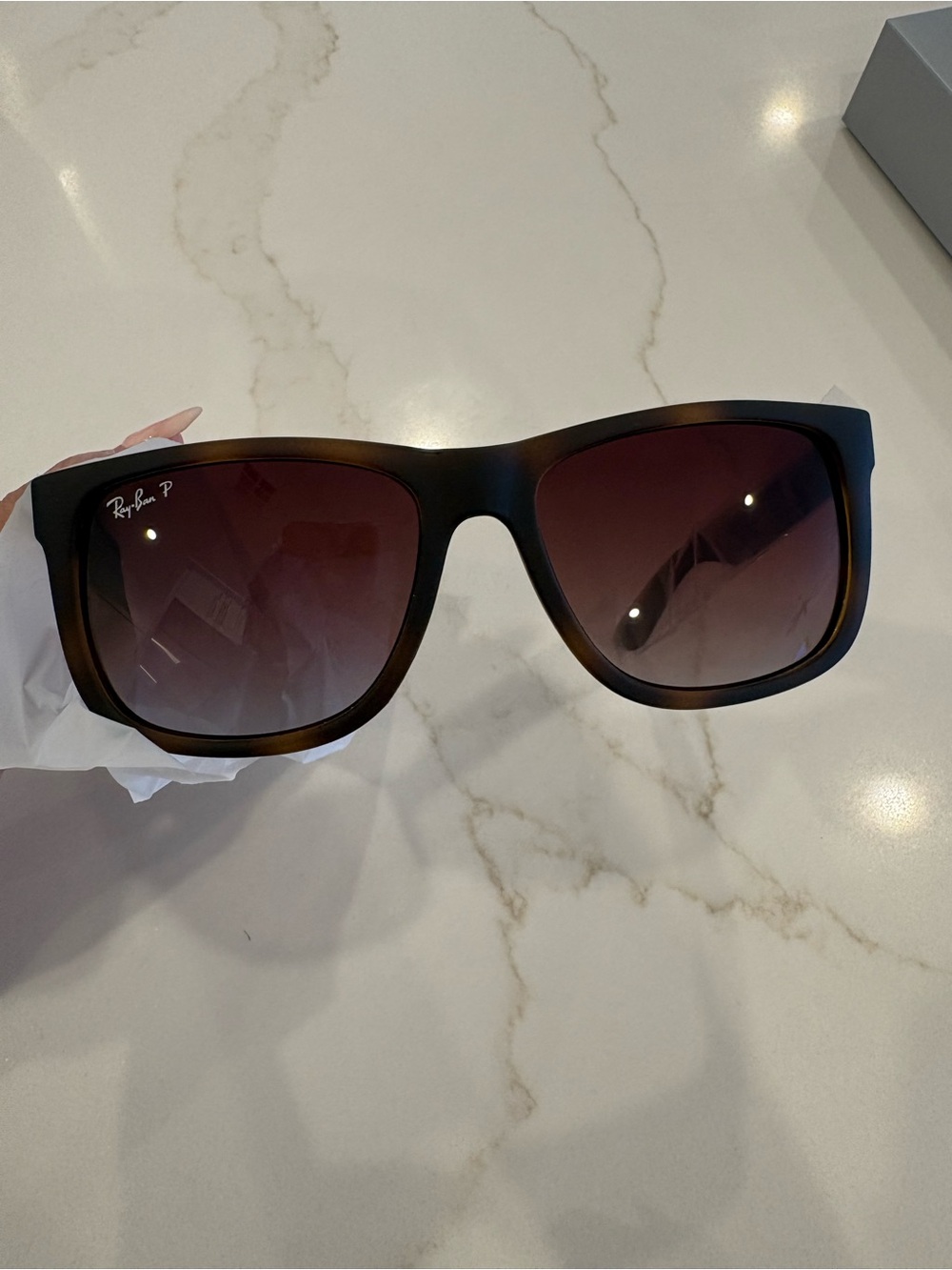 Ray-Ban Black Sunglasses Case with Accessories